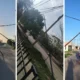 Charata: trabajos tras la caída de postes por el viento