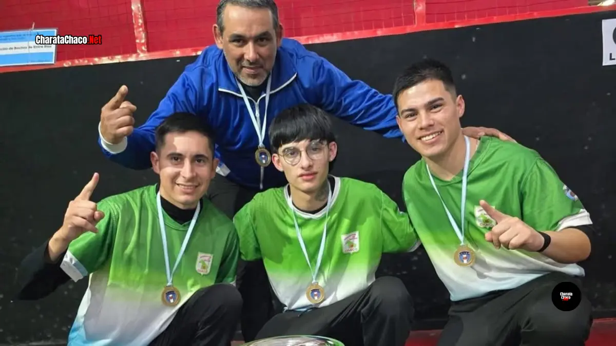 Dos jóvenes de Charata, campeones argentinos de bochas