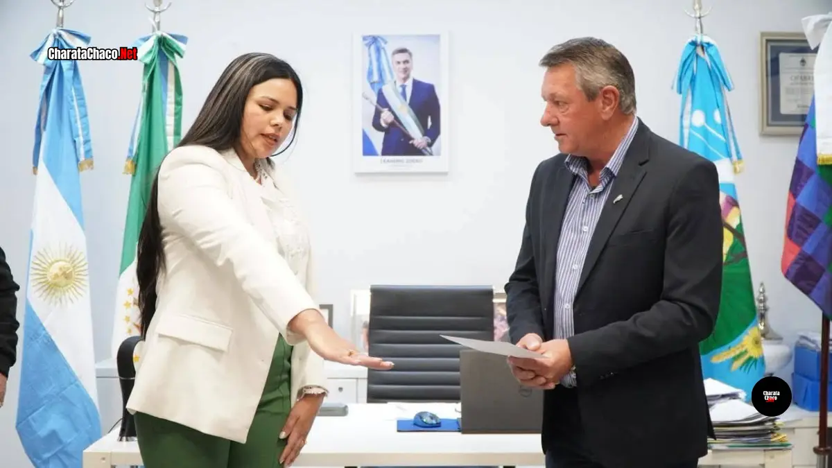 Cintia Paz asumió como secretaria en el Municipio de Charata