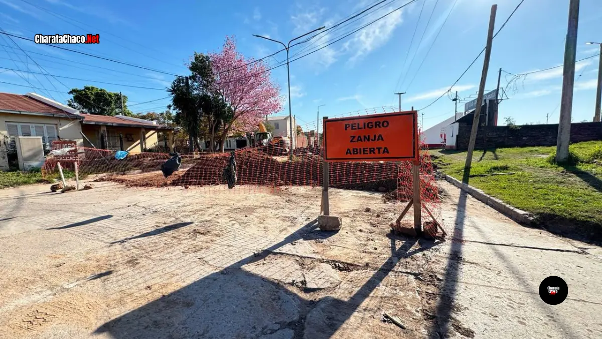 Charata: corte de tránsito en Avenida Caseros