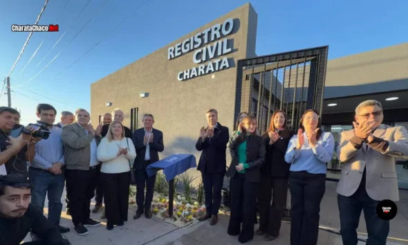 Charata inauguró el edificio del Registro Civil