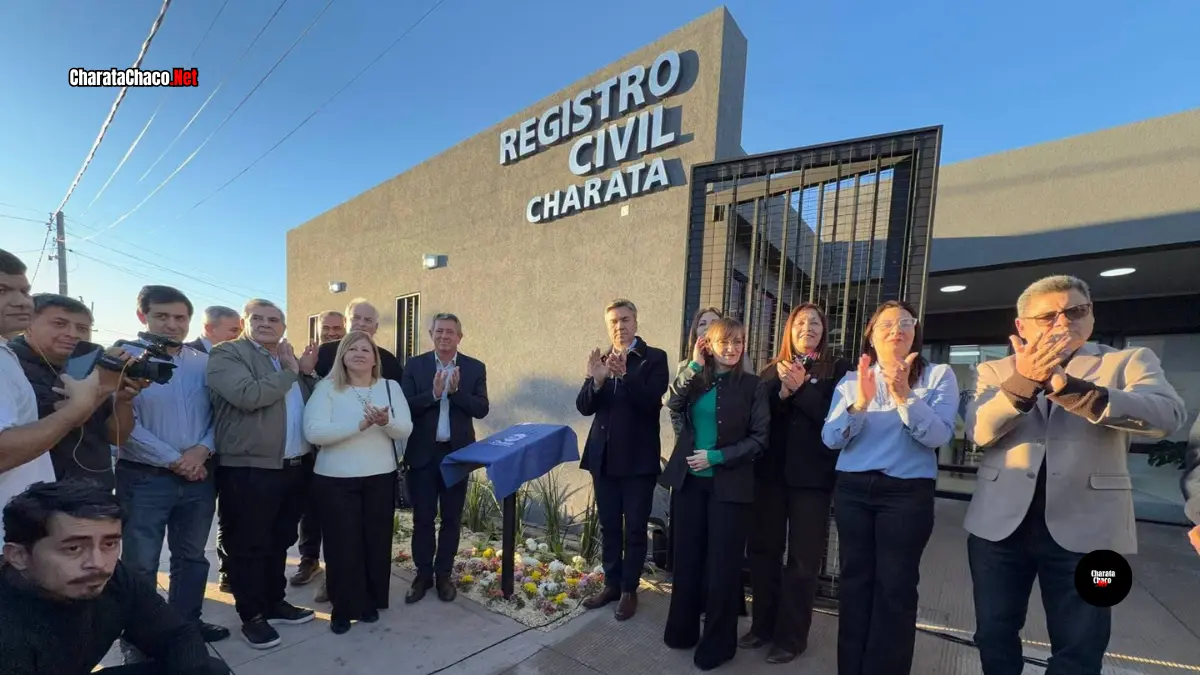 Charata inauguró el edificio del Registro Civil