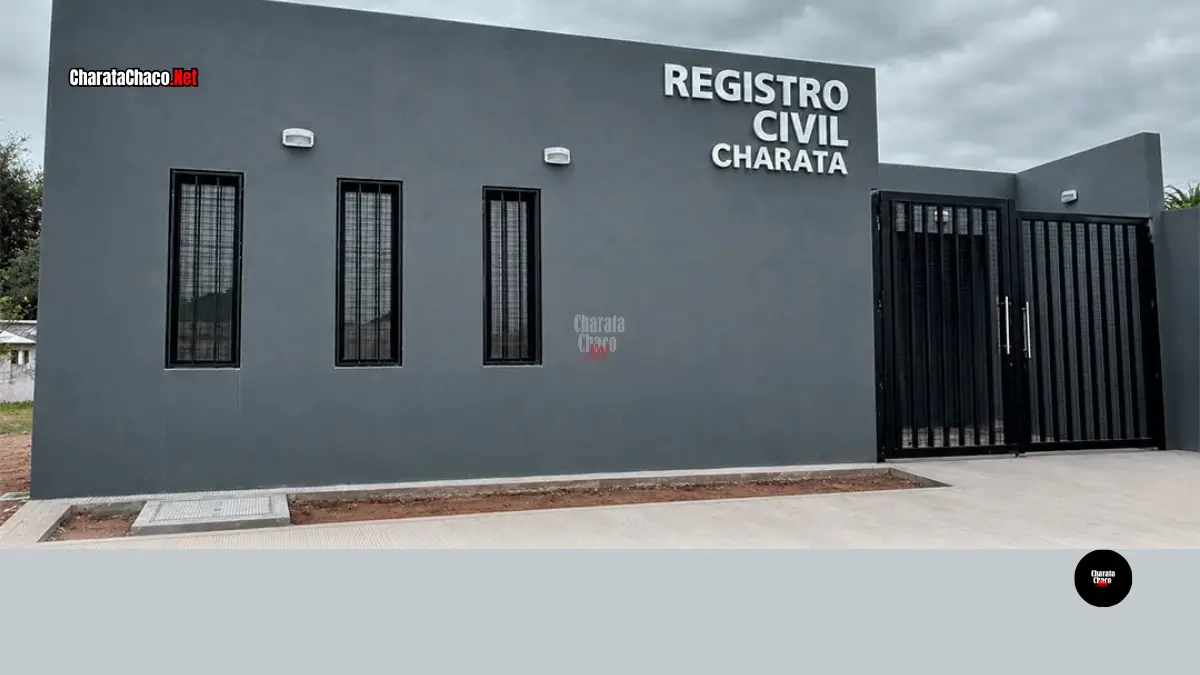 Charata inaugura su nuevo edificio del Registro Civil