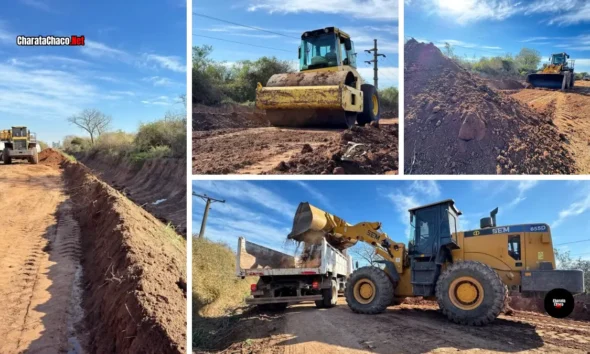 Charata avanza con obras en el barrio El Fisco