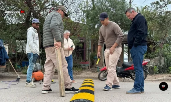 Rach habló sobre los nuevos reductores de velocidad en Charata