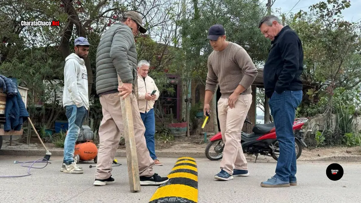 Rach habló sobre los nuevos reductores de velocidad en Charata