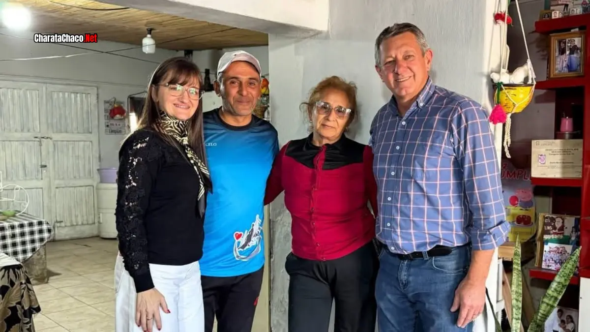 Rach y Schneider visitaron a "Agitando Pañuelos" en Charata