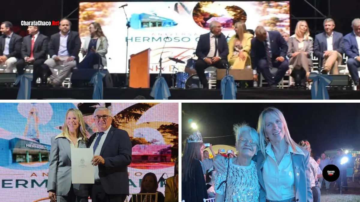 Chomiak acompañó la Fiesta del Sorgo en Hermoso Campo