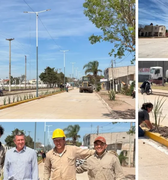 Charata inaugura la pavimentación de Avenida Caseros