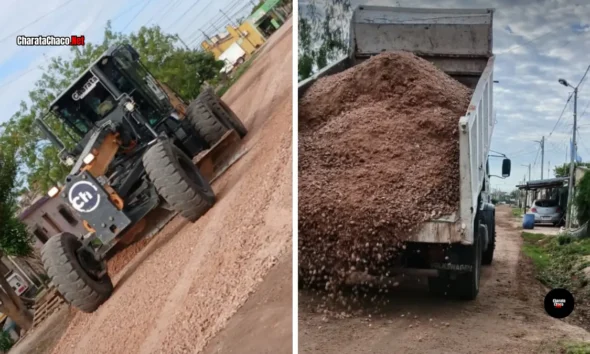 Continúan los trabajos de mejoramiento de calles en Libertad
