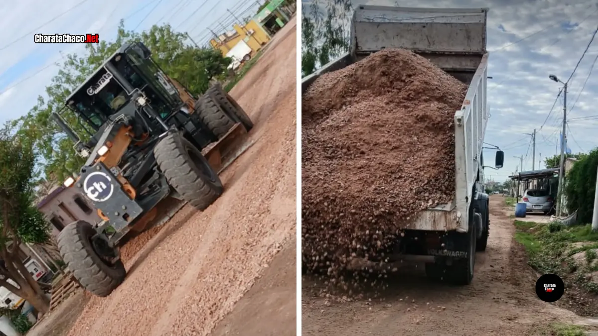 Continúan los trabajos de mejoramiento de calles en Libertad