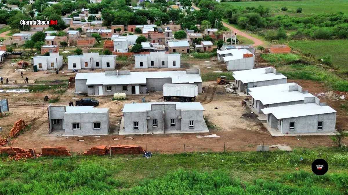 Avanza el Plan de Viviendas del IPDUV en Charata