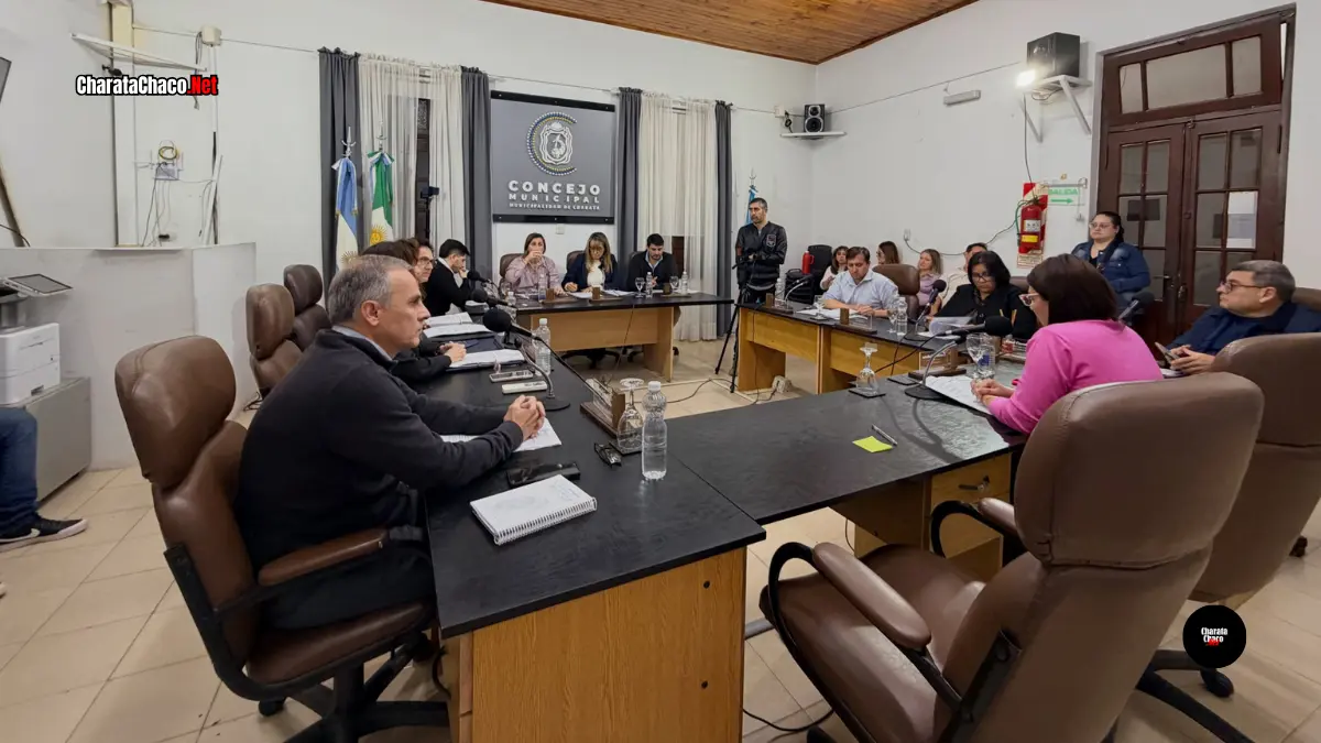 Concejo de Charata sesionó con Gauna al frente del cuerpo