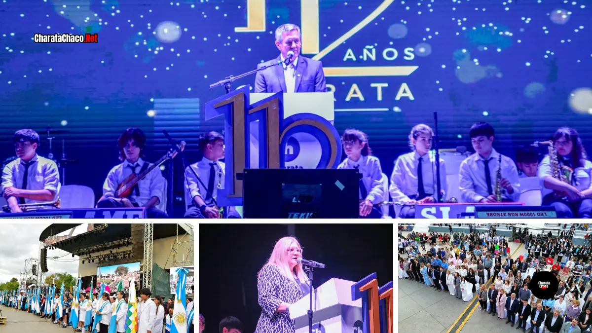 Charata celebró el acto central de su 112° aniversario