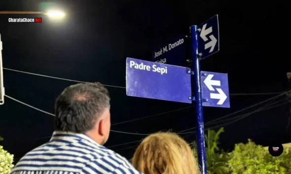 Charata homenajeó al Padre Sepi con una calle