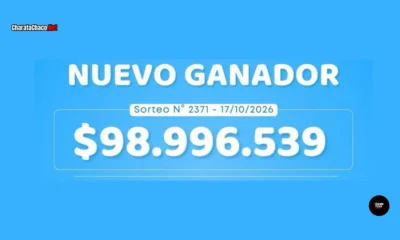 Poceada Chaqueña: ganador de casi $99 millones