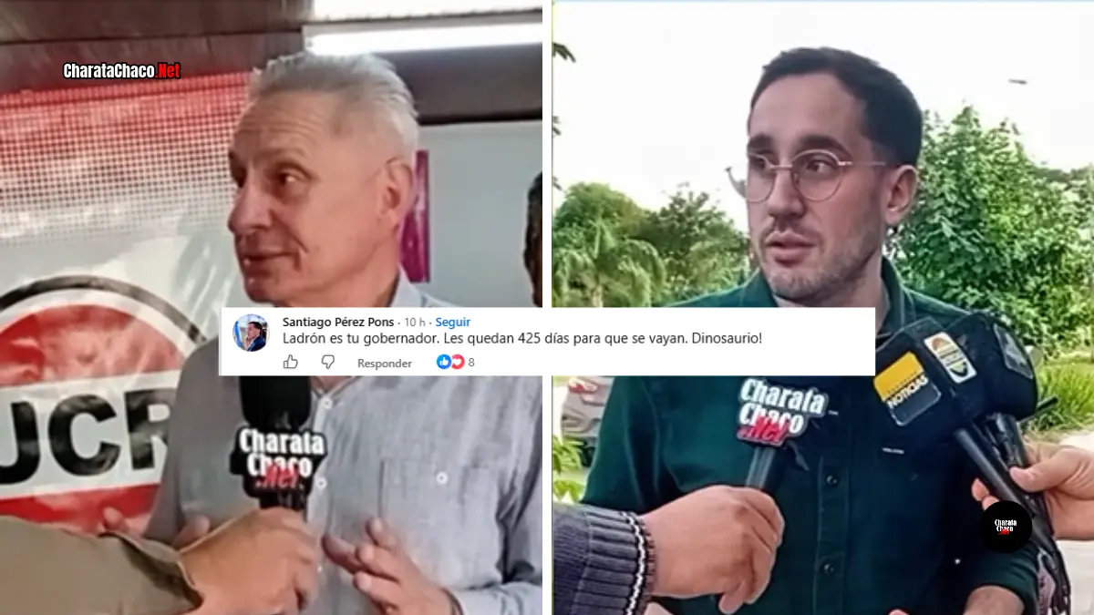 Hugo Maldonado en Charata: durísima respuesta a Pérez Pons