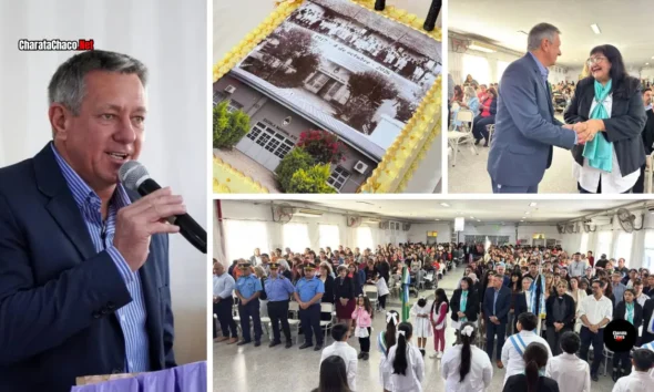 Escuela 32 de Charata: Rubén Rach acompañó sus 109 años