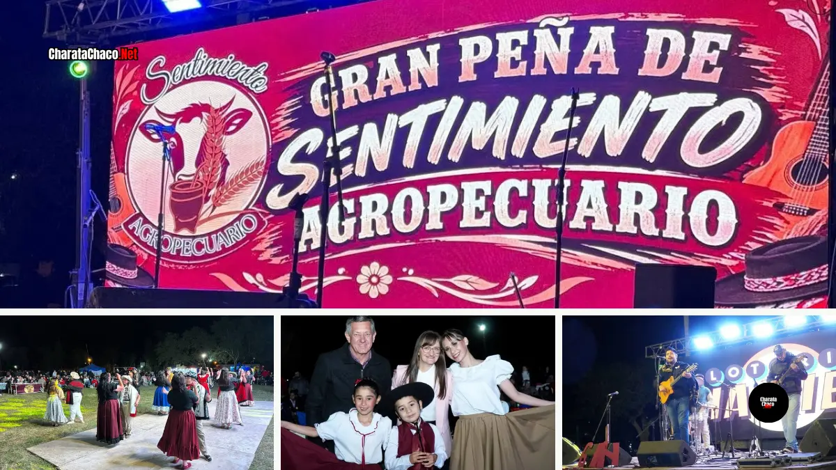 Charata vivió la Peña Folklórica y el Concurso de Danzas