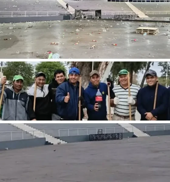 Rach agradeció a los trabajadores tras los festejos