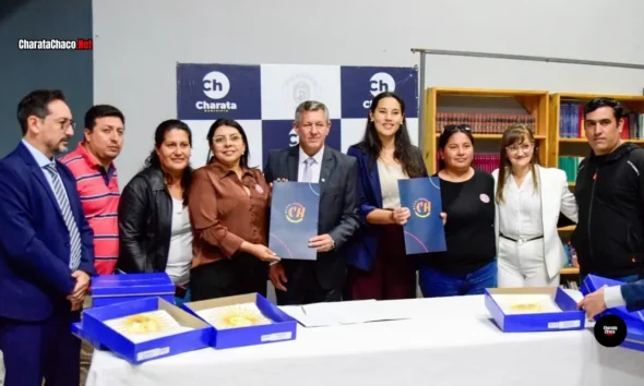 Charata firmó un convenio para el Club Juventud Unida