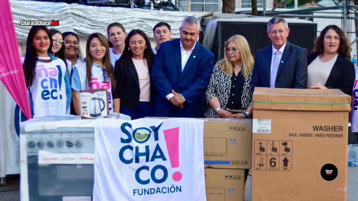 Charata entregó elementos a instituciones por su aniversario